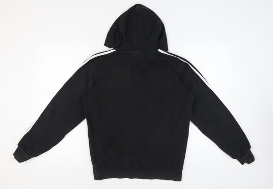 Adidas Men's Black S Hoodie, Pullover, Logo, Essential