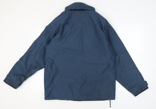 Regatta Men's Blue Hooded Parka Jacket Size M