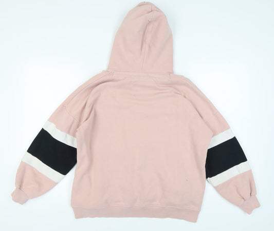 Superdry Women's Pink Pullover Hoodie, XS, Colourblock