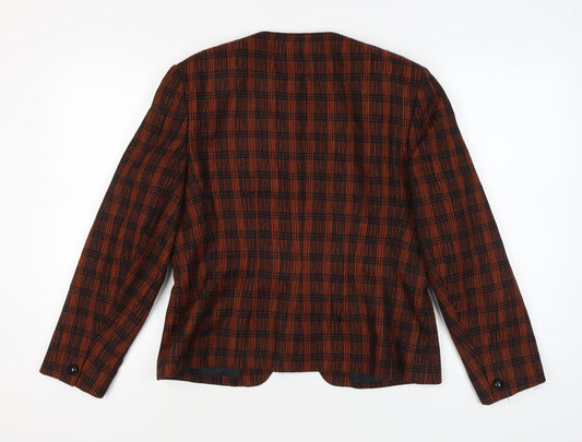 Windsmoor Women’s Brown Check Blazer, Size 18