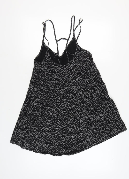 Abercrombie & Fitch Womens Black XS Floral Slip Dress