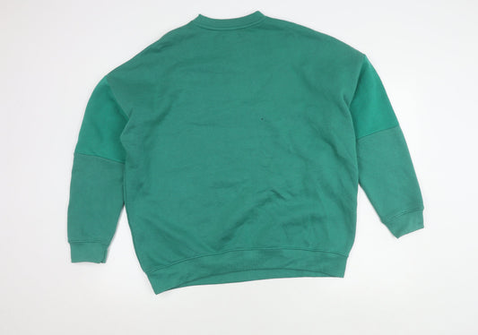 Boohoo Women's Green Pullover Jumper, M, Long Sleeve