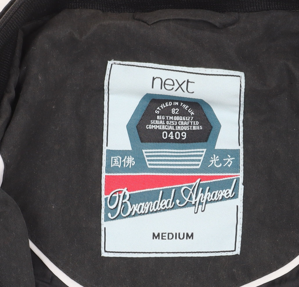 Mens UK Size M NEXT Black Basic Jacket