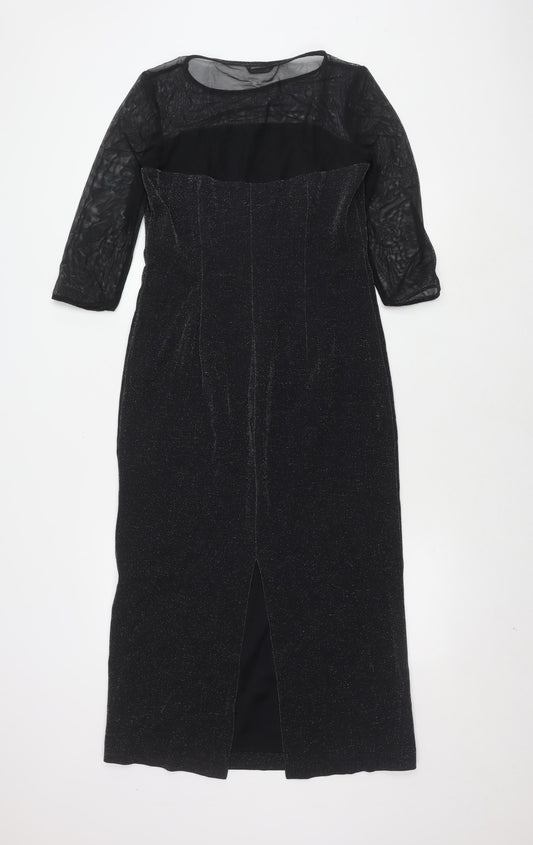 Marks and Spencer Black Sheath Dress, Size 12