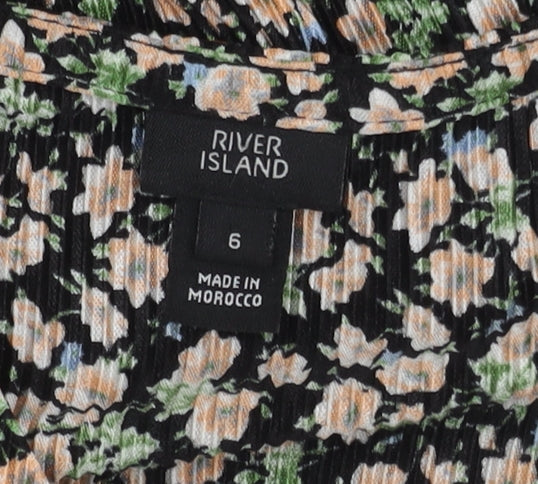 River Island Women's Floral Playsuit Multicoloured Size 6