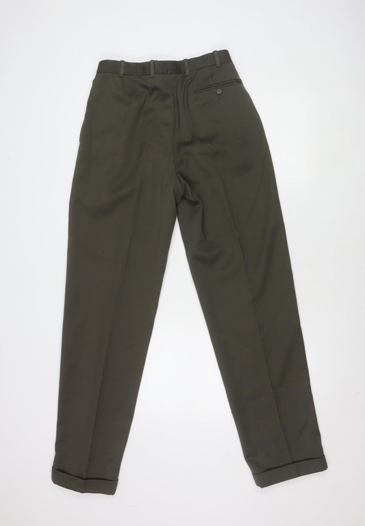 Gierre Men's Brown Trousers L Viscose Blend