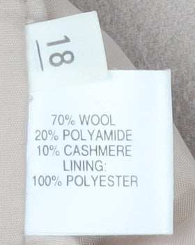 Womens UK Size 18 Selective Beige Pea Coat