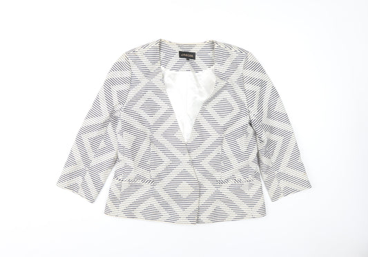 Additional front view of Jaeger Women's Multicoloured Blazer, size 12