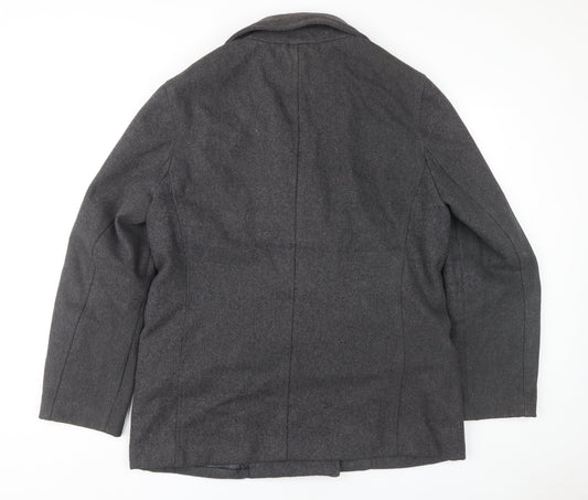 Mens UK Size L Gap Grey Pea Coat