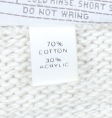 Greenwoods Men's Ivory Pullover Jumper L - Geometric Knit