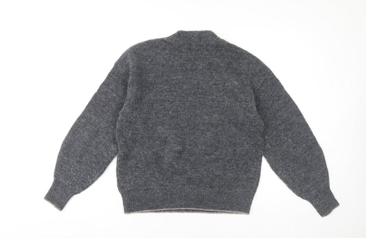 Womens UK Size S Marks and Spencer Grey Pullover Jumper