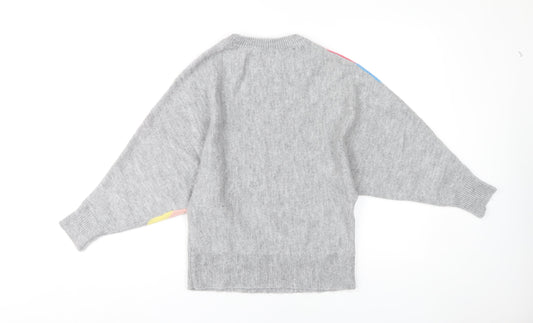 Womens UK Size 10 M&Co Grey Pullover Jumper