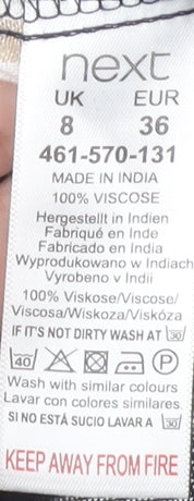 Next Women's Multicoloured Plaid Shirt Dress, Size 8