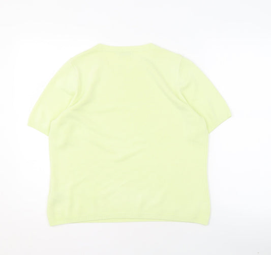 Womens UK Size 14 Marks and Spencer Green Pullover Jumper