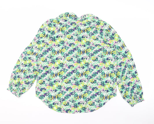 Womens UK Size 6 NEXT Multicoloured Basic Blouse