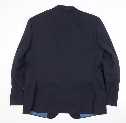 Mens UK Size 44 Marks and Spencer Regular Blue Suit Jacket