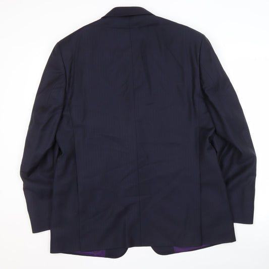 Mens UK Size 44 Marks and Spencer Regular Blue Suit Jacket