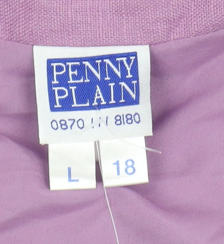 PENNY PLAIN Women's Purple Floral Skirt Size 18