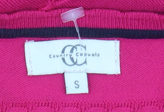 Womens UK Size S Country Casuals Pink Pullover Jumper