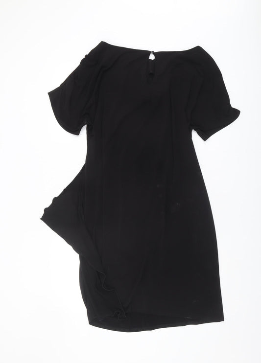 Wallis Black Dress, Women's Size 16, Short Sleeve, Elegant