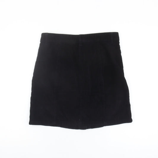 Next Women's Black Corduroy Pencil Skirt Size 8