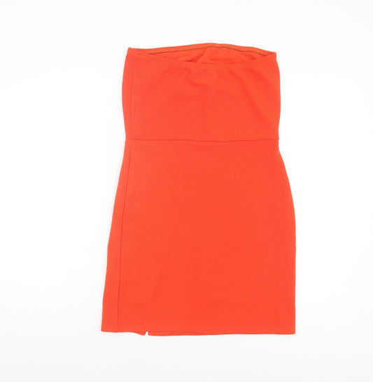 PrettyLittleThing Women's Red Bodycon Dress Size 12