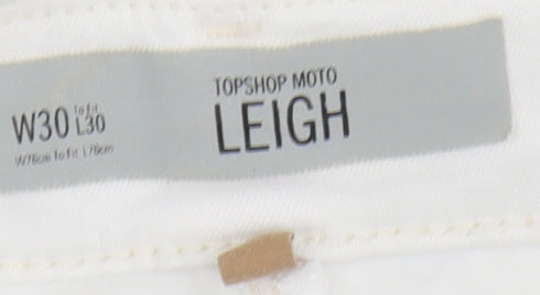 Topshop Women's White Skinny Jeans Size 10