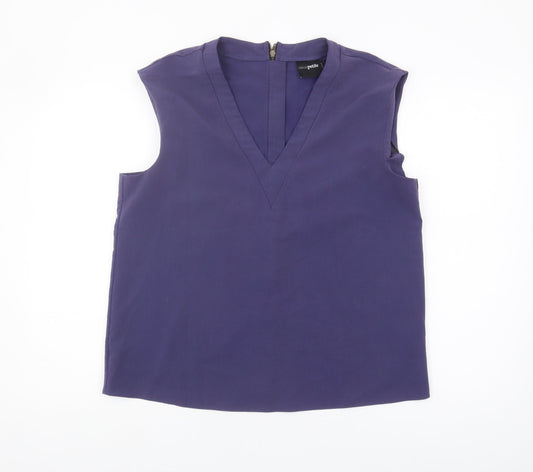 Womens UK Size 14 ASOS Purple Basic Blouse