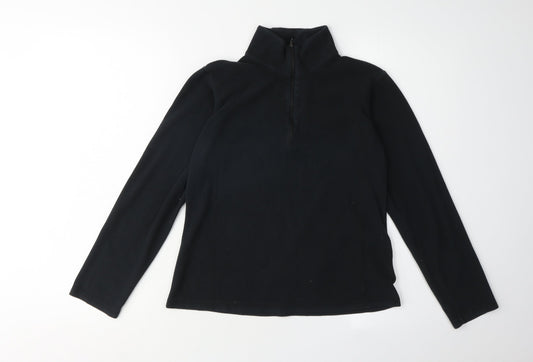 Womens UK Size S Columbia Black Henley Sweatshirt