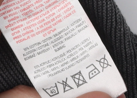 Tokyo Laundry Men's Grey Striped Pullover Jumper