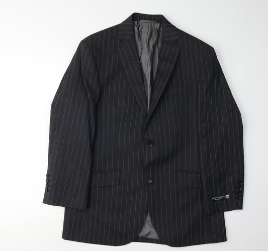 Mens UK Size 40 Austin Reed Regular Black Suit Jacket