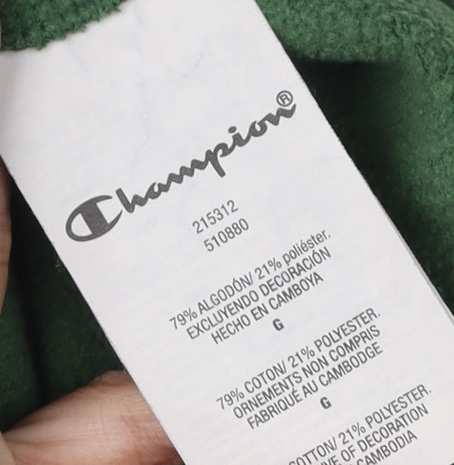 Mens UK Size L Champion Green Pullover Sweatshirt