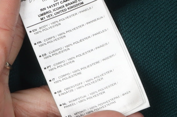 Umbro Men's Green 1/4 Zip Sweatshirt S