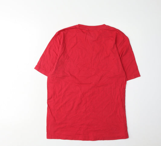 Mens UK Size S George Red T-Shirt