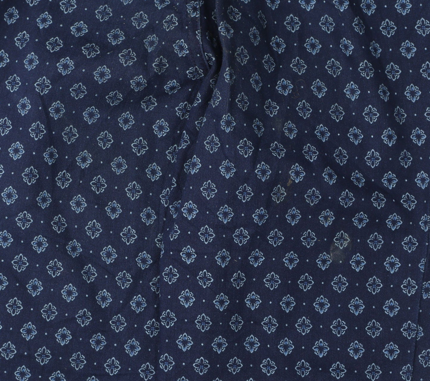 b.young Women's Blue Geometric Skinny Trousers Size 8