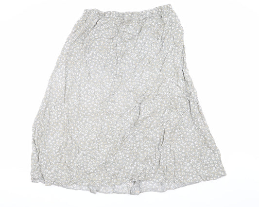 Marks and Spencer Women's Grey A-Line Skirt Size 14