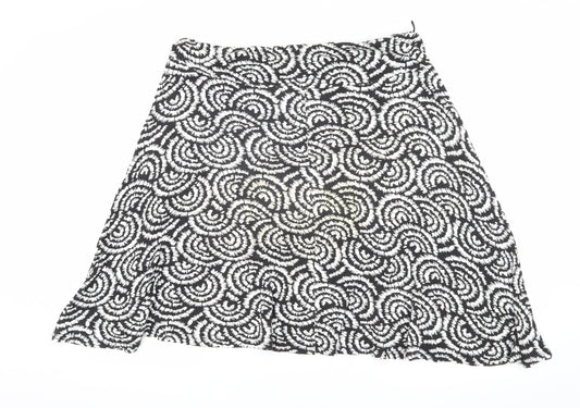 Soon Women's Black Geometric Skirt Size 16