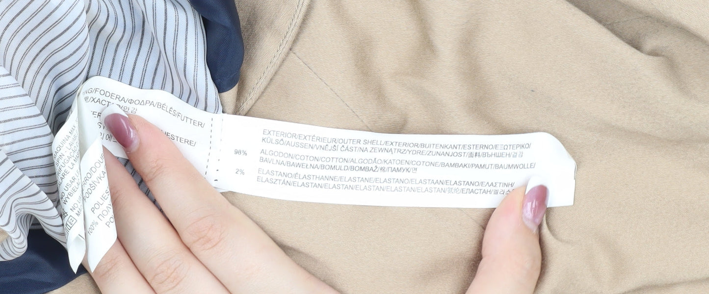 Stradivarius Women Beige Blazer Size 8 Regular Fit