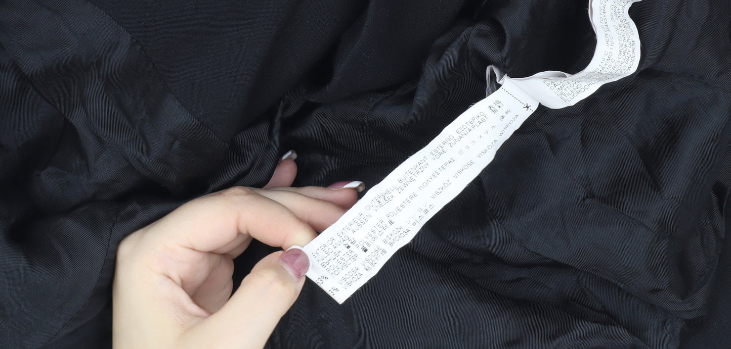 Zara Woman Black Blazer Size 8 Slim Fit Notch Lapel