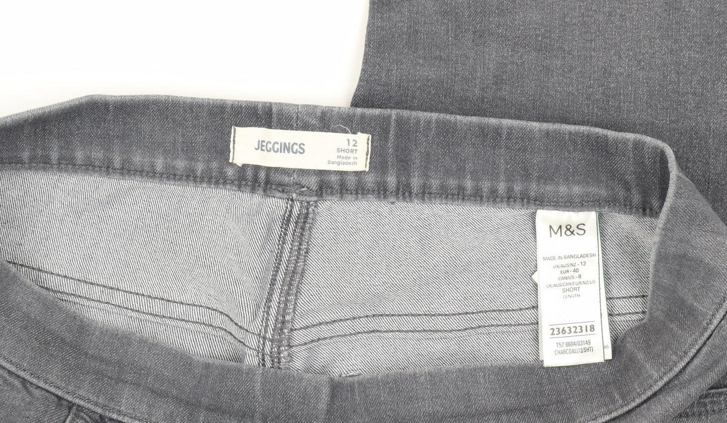 Womens UK Size 12 Marks and Spencer Jegging Grey Jeans