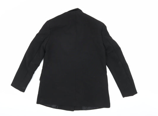 Zara Women's Black XS Blazer Double-Breasted Classic