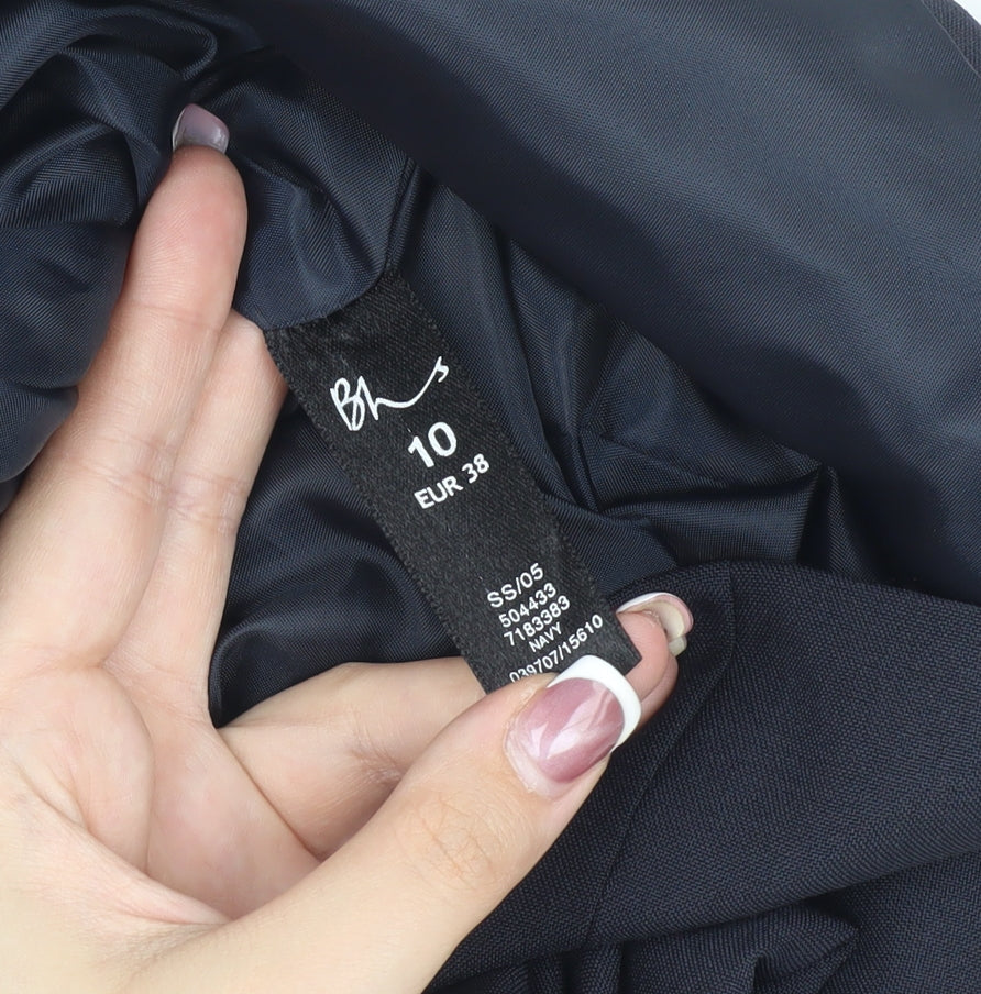 BHS Women's Blue Blazer, Size 10, Classic Workwear