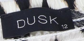 DUSK Women's Multicoloured Geometric Midi Dress