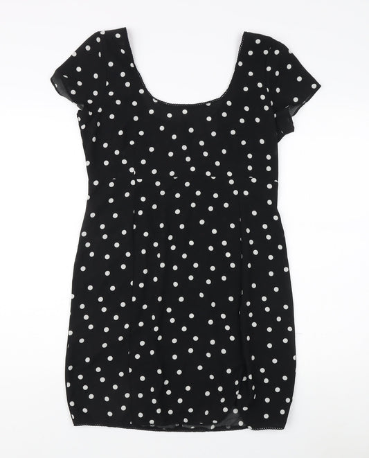 ASOS Women's Black Polka Dot Dress Size 12