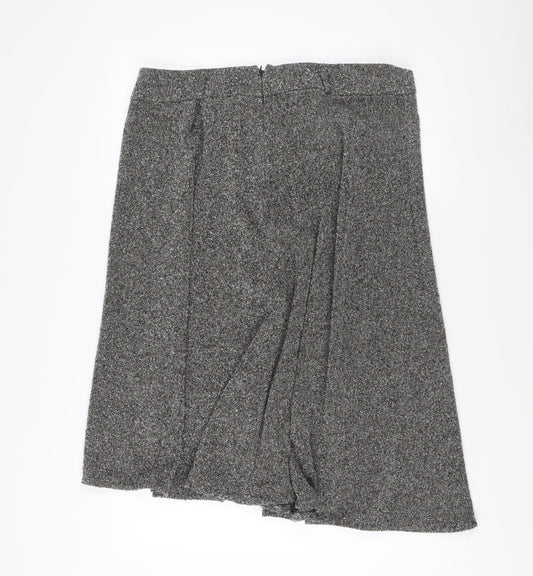 Marks and Spencer A-Line Midi Skirt Grey Women Size 18