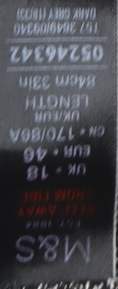 Marks and Spencer A-Line Midi Skirt Grey Women Size 18