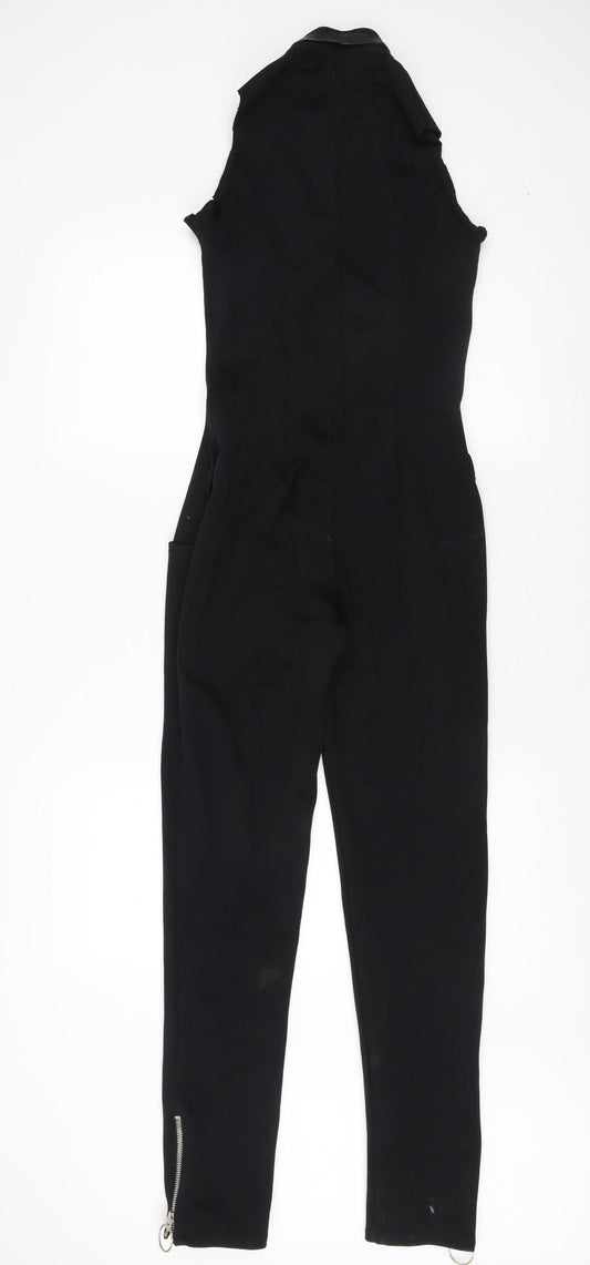 Miss Selfridge Women's Black Slim Jumpsuit, Size 10