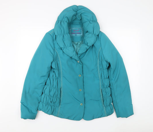Womens UK Size 10 Per Una Blue Basic Jacket