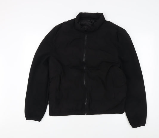 Womens UK Size L Zara Black Basic Jacket