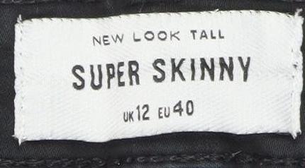 New Look Women's Black Super Skinny Jeans, Size 12